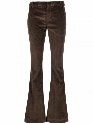 Расклешенные вельветовые брюки DONDUP. Цвет: коричневый