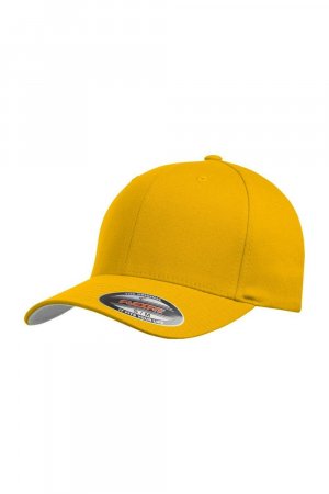 Шерстяная чесаная шапка , золото Flexfit