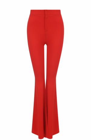 Расклешенные брюки с завышенной талией Givenchy. Цвет: красный