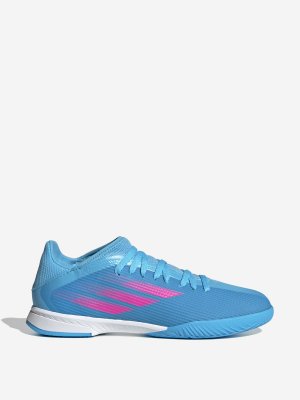 Бутсы для мальчиков X Speedflow.3, Голубой adidas. Цвет: голубой