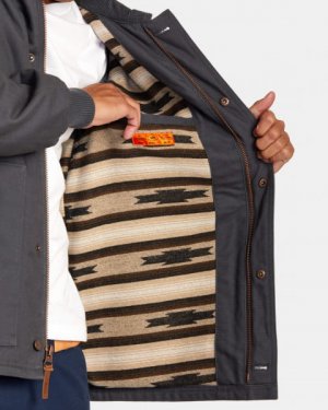 Мужская Куртка Chainmail Plus RVCA. Цвет: серый