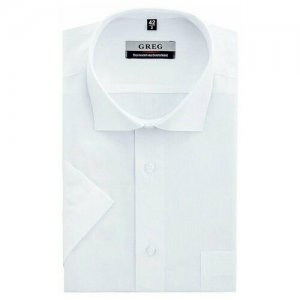 Рубашка , размер 174-184/42, белый GREG. Цвет: белый