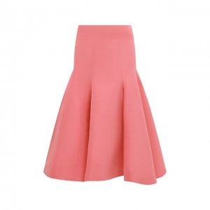 Шелковая юбка Oscar de la Renta. Цвет: розовый