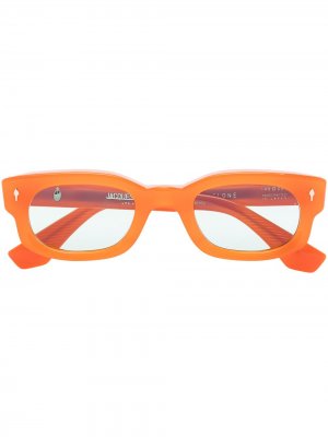 Солнцезащитные очки Whiskeyclone в прямоугольной оправе Jacques Marie Mage. Цвет: оранжевый