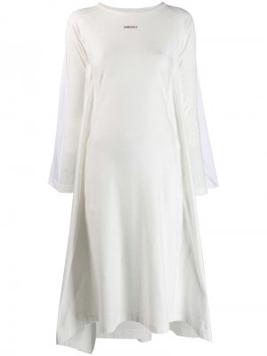 Платье джерси с длинными рукавами AMBUSH. Цвет: белый