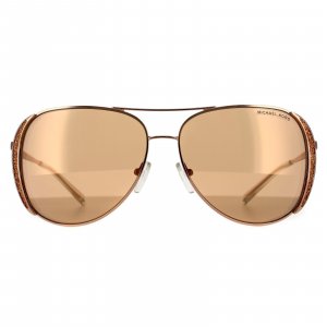 Солнцезащитные очки-авиаторы из розового золота с блестками , розовый Michael Kors
