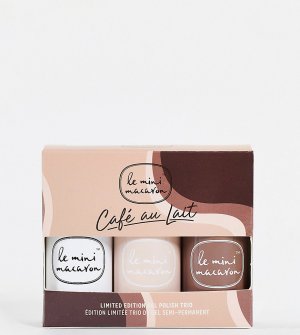 Эксклюзивный набор из трех гелевых лаков для ногтей разных цветов x ASOS Cafe au Lait (экономия -17%)-Разноцветный Le Mini Macaron