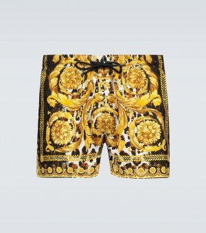 Плавки-шорты с принтом Baroque , золотой Versace