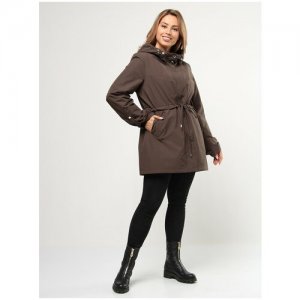 Женская куртка KROSSANDRA 25-3004-23,российский размер 62, цвет серый (17) Maritta. Цвет: бежевый