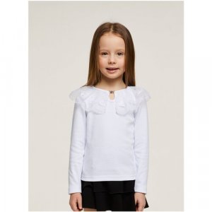 Школьная блуза, размер 140-146, белый Снег. Цвет: белый