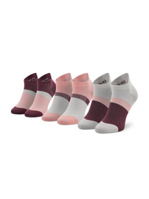 Комплект из 3 низких носков унисекс , розовый Asics