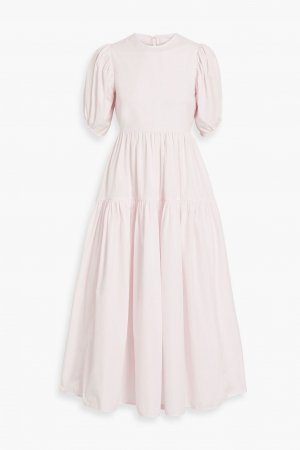Многоярусное платье миди Karoline из хлопкового поплина с открытой спиной CECILIE BAHNSEN, розовый Bahnsen