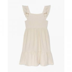 Платье , размер 10-12л/146-152, белый Gloria Jeans. Цвет: белый/молочный