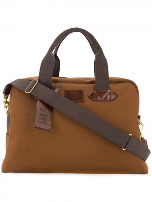 Дорожная сумка с контрастной отделкой Kent & Curwen. Цвет: коричневый