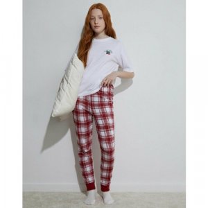 Пижама , размер 10-12л/146-152, белый, красный Gloria Jeans. Цвет: белый/красный/белый-красный