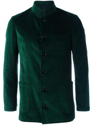 Пиджак на пуговицах Mp Massimo Piombo. Цвет: зелёный