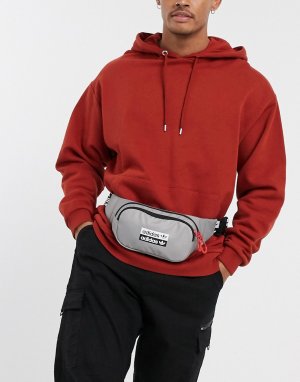 Серая сумка-кошелек на пояс с логотипом -Серый adidas Originals