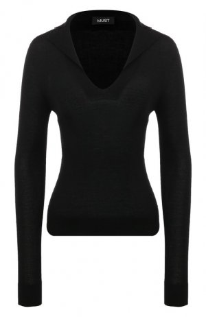 Пуловер из кашемира и шелка MUST. Цвет: чёрный