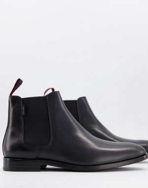 Черные кожаные ботинки челси Gerald-Черный цвет PS Paul Smith