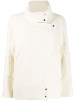 Приталенное двубортное пальто Ba&Sh. Цвет: нейтральные цвета