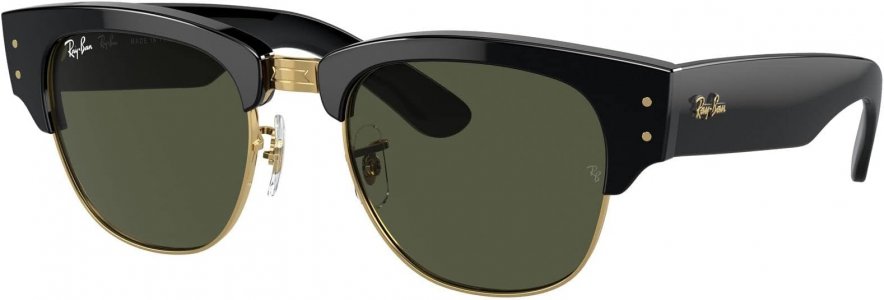 Солнцезащитные очки 53 mm 0RB0316S Mega Clubmaster , цвет Black on Arista/Green Ray-Ban