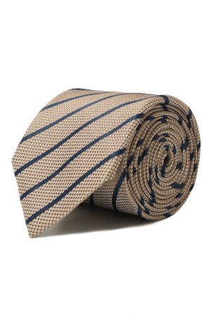 Шелковый галстук Brouback. Цвет: бежевый