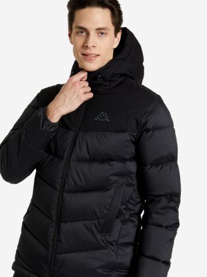 Куртка утепленная мужская , Черный, размер 50 Kappa. Цвет: черный