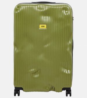 Большой чемодан для регистрации в полоску , зеленый Crash Baggage