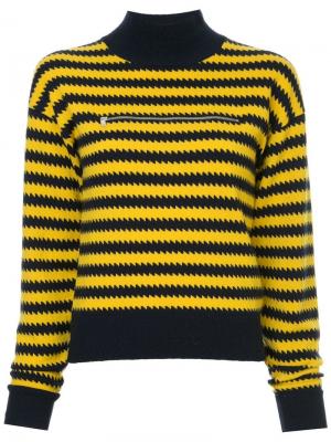 Кашемировый свитер с высокой горловиной Sonia Rykiel. Цвет: желтый