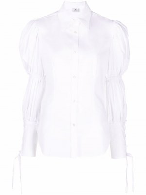 Long puff-sleeved cotton shirt ETRO. Цвет: белый