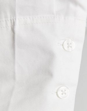 Белая хлопковая рубашка бойфренда с длинными рукавами DESIGN Maternity Asos