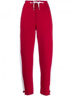 Спортивные брюки с контрастными вставками Pt01. Цвет: красный