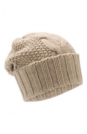 Кашемировая шапка Kashja` Cashmere. Цвет: светло-бежевый