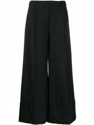 Укороченные брюки со складками Simone Rocha. Цвет: черный