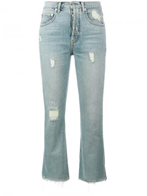 Расклешенные джинсы с высокой талией Adaptation. Цвет: синий