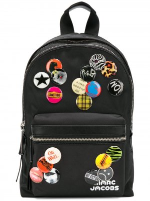 Badge detail backpack Marc Jacobs. Цвет: черный