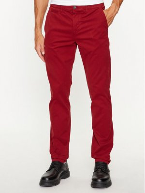 Узкие брюки чиносы , красный United Colors Of Benetton