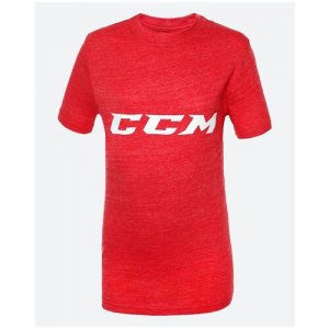 Детская футболка для мальчика Logo Tee JR (160) CCM. Цвет: красный