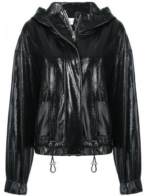 Patent hooded jacket Wanda Nylon. Цвет: чёрный
