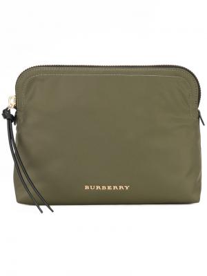 Большая сумка на молнии Burberry. Цвет: зеленый