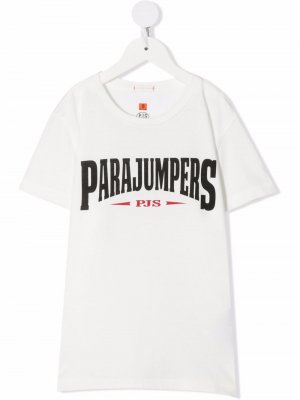 Футболка с логотипом Parajumpers Kids. Цвет: черный