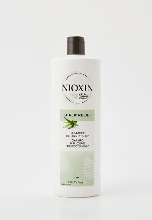 Шампунь Nioxin SCALP RELIEF для чувствительной кожи головы, 1000 мл. Цвет: прозрачный