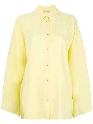 Рубашка с длинными рукавами клеш Emilio Pucci. Цвет: желтый