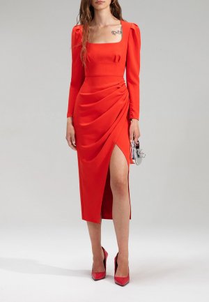 Платье SELF-PORTRAIT. Цвет: красный