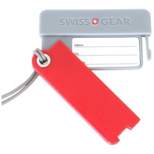 Бирка для багажа Swissgear, 2 шт красная/серая, 7,5x0,7x4,2 см, WJ6185 SWISSGEAR