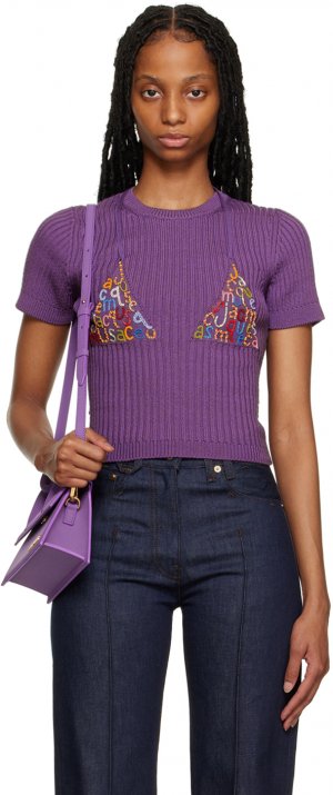 Пурпурная футболка бикини Le Raphia La Maille Jacquemus