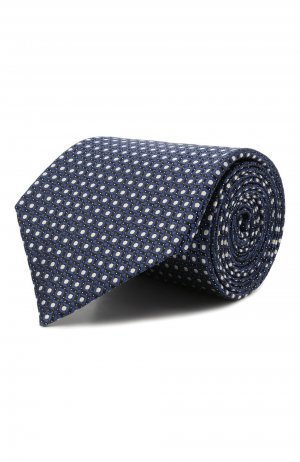 Шелковый галстук Ermenegildo Zegna. Цвет: синий