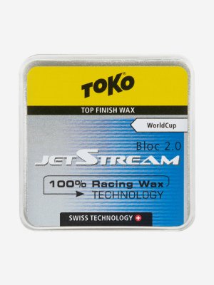 Порошок фторуглеродный для беговых лыж TOKO JetStream Bloc 2.0 blue, Синий. Цвет: синий