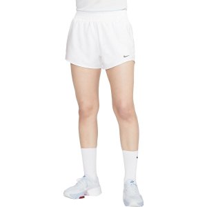 Короткие шорты one dri-fit на подкладке длиной 3 дюйма , цвет white/reflective silv Nike