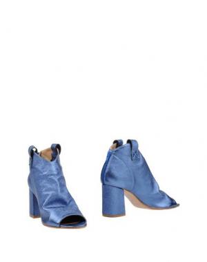 Полусапоги и высокие ботинки JEREMY-HO. Цвет: синий